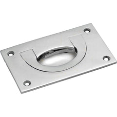 Flush Pull Large Chrome Plated H55xW90mm