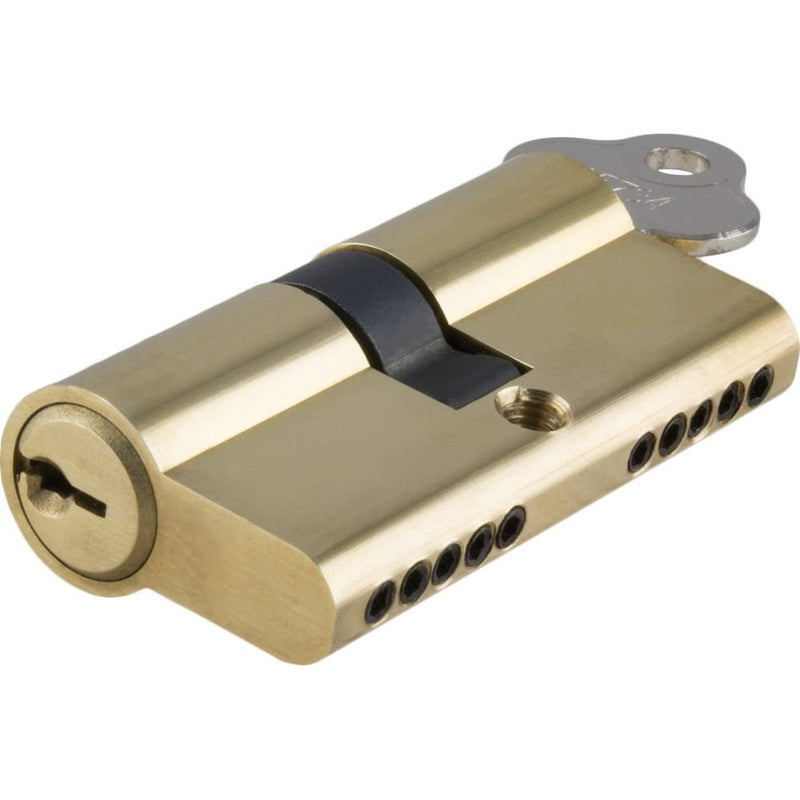 Euro Cylinder Dual Function 5 Pin Polished Brass L65mm