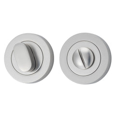 Privacy Turn Oval Concealed Fix Round Satin Nickel D52xP23mm