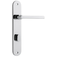 Door Lever Baltimore Oval Privacy Polished Chrome