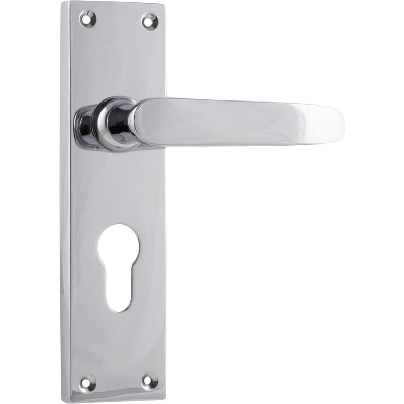Door Lever Balmoral Euro Pair Chrome Plated