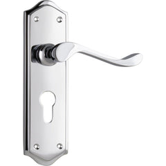 Door Lever Henley Euro Pair Chrome Plated