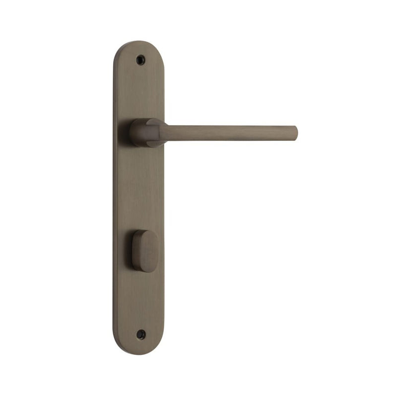 Door Lever Baltimore Oval Privacy Signature Brass