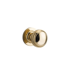 Door Knob Paddington Round Rose Concealed Fix Polished Brass