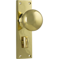 Door Knob Victorian Privacy Pair Polished Brass