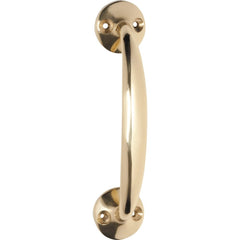 Pull Handle Telephone Polished Brass 125mm