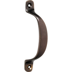 Pull Handle Offset Antique Brass 100mm