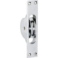 Sash Pulley Chrome Plated