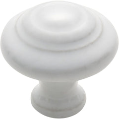 Cupboard Knob White Porcelain Domed 38mm