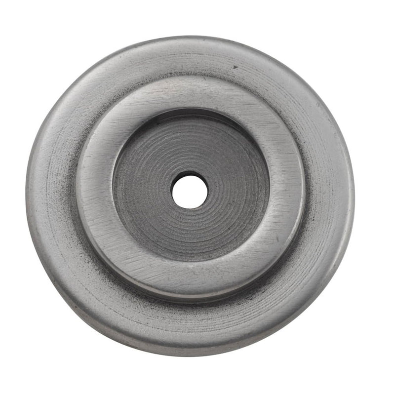 Backplate For Domed Cupboard Knob Iron Polished Metal 25mm
