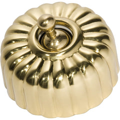 Switch Fluted Polished Brass