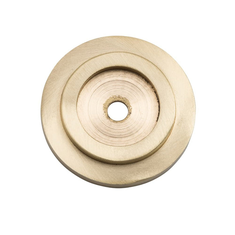 Backplate For Domed Cupboard Knob Satin Brass 32mm