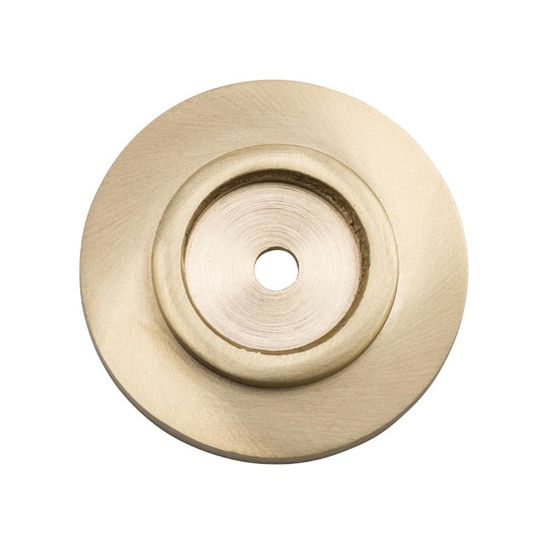 Backplate For Domed Cupboard Knob Satin Brass 38mm