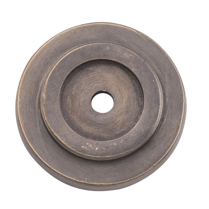 Backplate For Domed Cupboard Knob Antique Brass 32mm