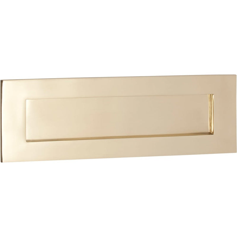 Letter Plate Polished Brass 300 x 100mm