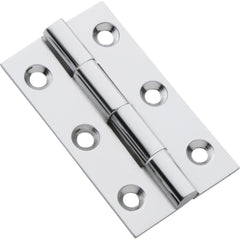 Cabinet Hinge Fixed Pin Chrome Plated H50xW28mm
