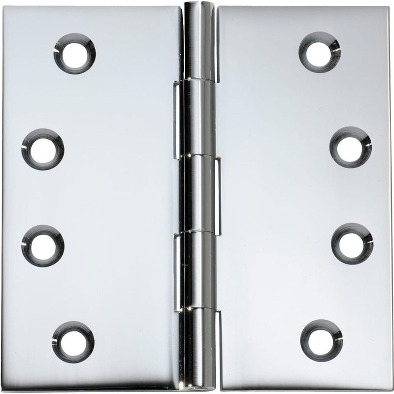 Hinge Fixed Pin Chrome Plated H100xW100mm