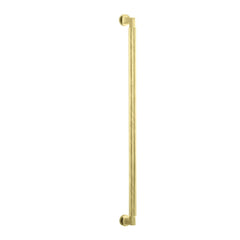 Pull Handle Brunswick Knurled Brushed Gold PVD CTC600mm