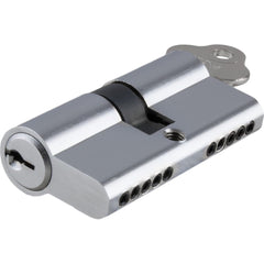 Euro Cylinder Dual Function 5 Pin Chrome Plated L80mm