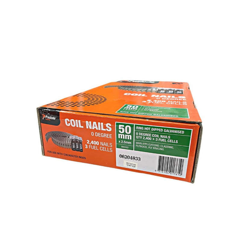 Impulse Coilmaster Coil Nail 50 x 2.5 Ring HDG Box 2400
