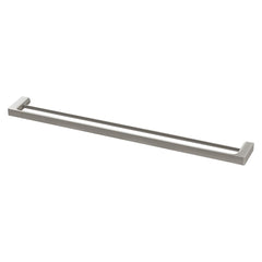 Gloss Towel Rail Double 800mm Brushed Nickel