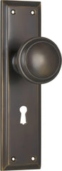 Door Knob Milton Lock Pair Antique Brass