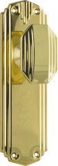 Door Knob Napier Art Deco Latch Pair Polished Brass
