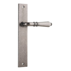 Door Lever Sarlat Rectangular Latch Distressed Nickel