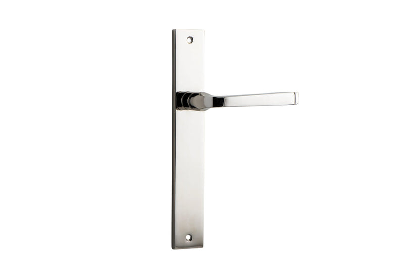 Door Lever Annecy Rectangular Latch Polished Nickel
