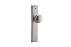 Door Knob Cambridge Stepped Latch Satin Nickel