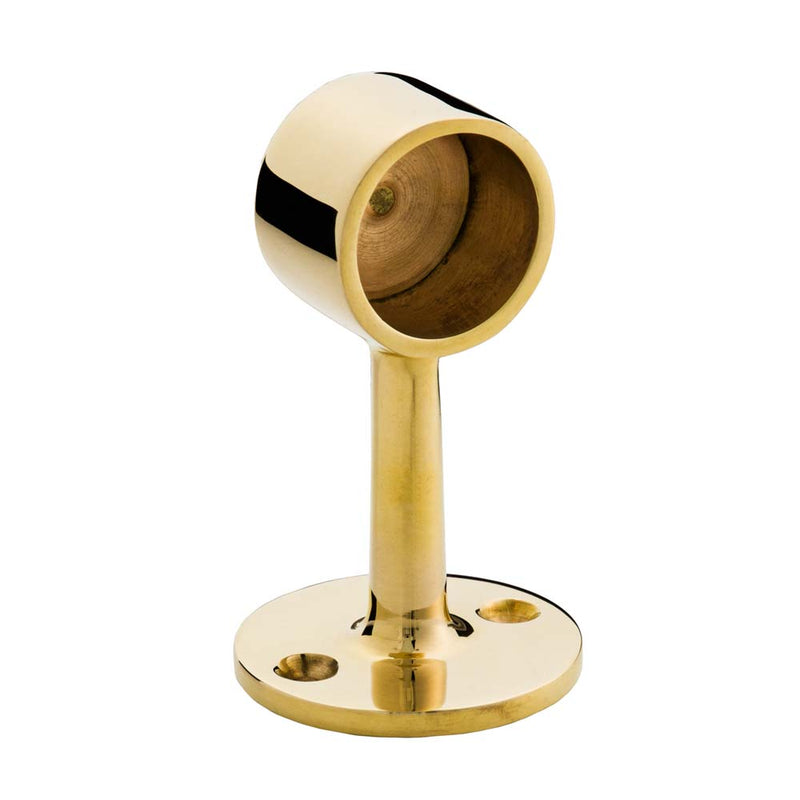 End Pillar Polished Brass 25mm