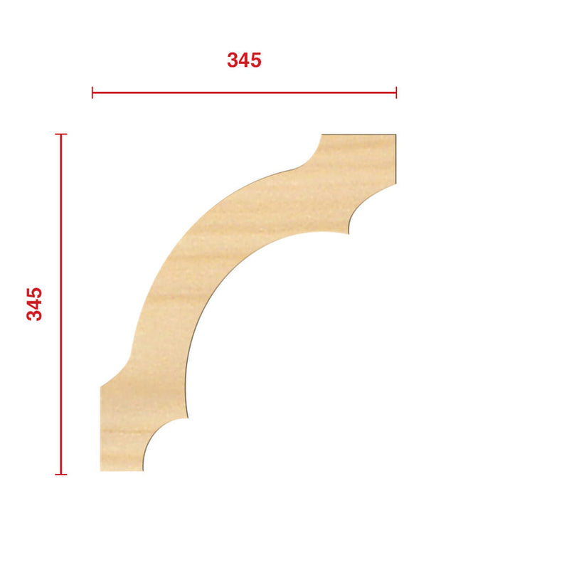 Verandah Bracket 345 x 345mm