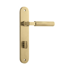 Door Lever Brunswick Oval Privacy Brushed Gold PVD