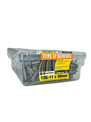 Screw Type 17 Hex 12g x 50mm Galvanised Box 250