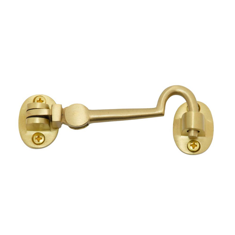 Cabin Hook Satin Brass 100mm