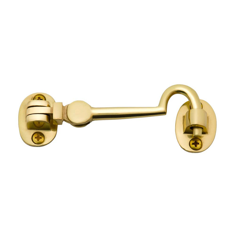 Cabin Hook Polished Brass 100mm