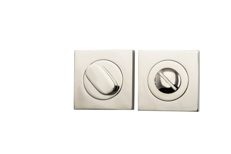 Privacy Turn Oval Concealed Fix Square Polished Nickel