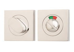 Privacy Turn Oval with Indicator Concealed Fix Square Polished Nickel