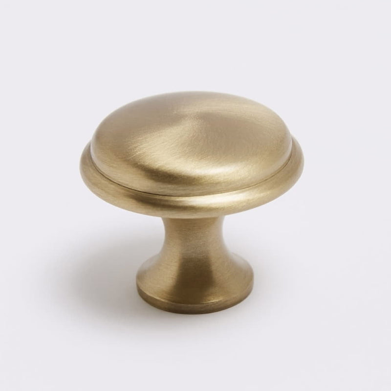 Halifax Knob Burnished Brass 30mm