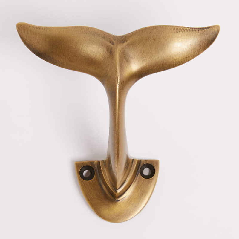 Whale Tail Hook Acid Washed Brass
