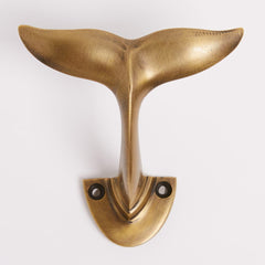 Whale Tail Hook Acid Washed Brass
