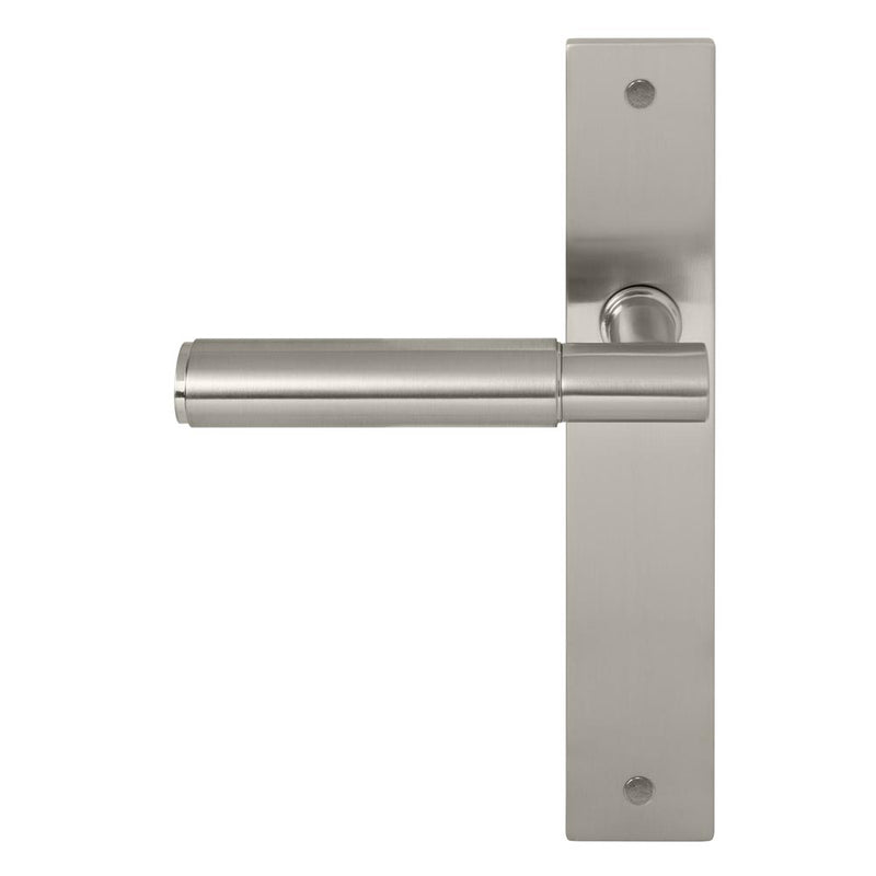 Verge Plain Lever Longplate Passage Set Brushed Nickel