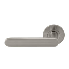 Windsor Modella Lever Round Rose Passage Set Brushed Nickel