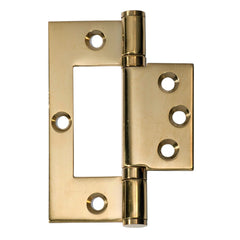 Hinge Hirline Polished Brass H100xW49mm