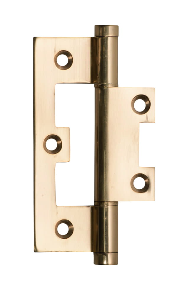 Hinge Hirline Polished Brass H89xW35mm