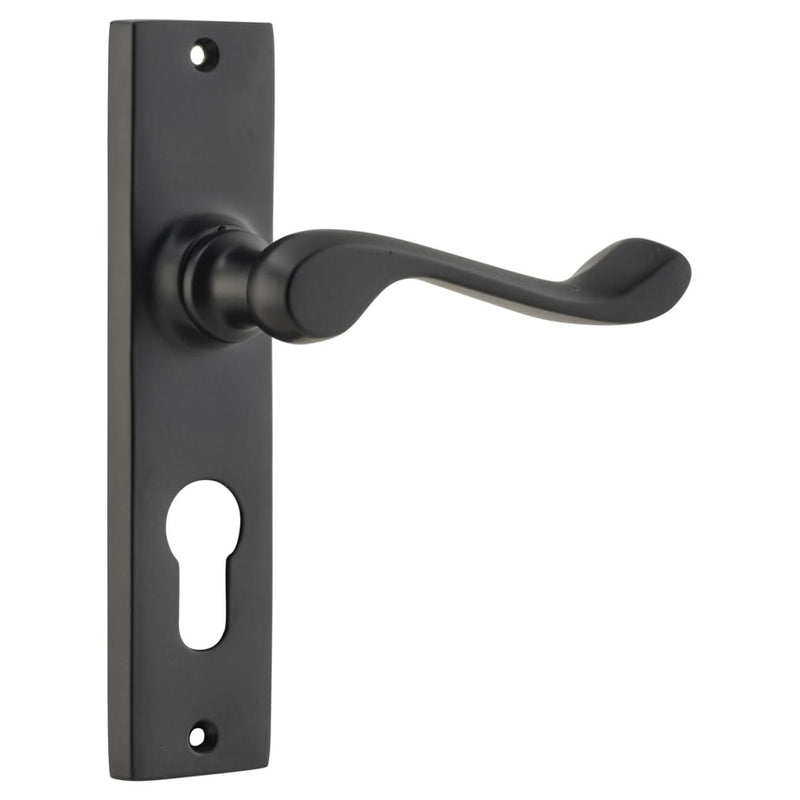Tradco Fremantle Door Lever Pair Matt Black