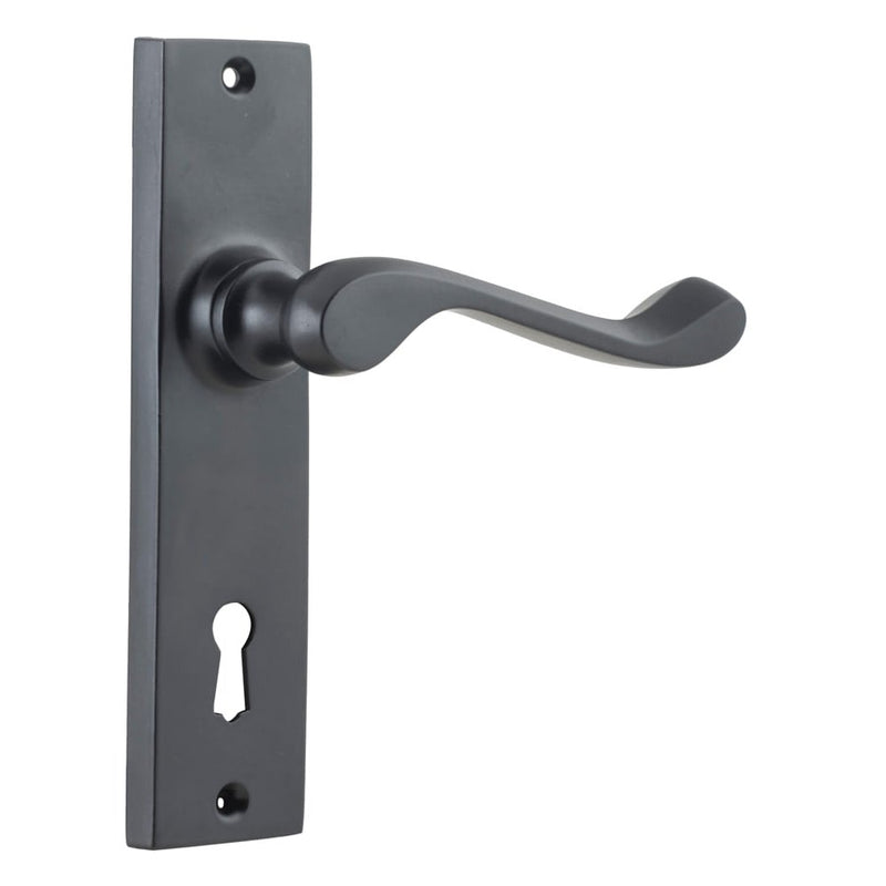 Tradco Fremantle Door Lever Pair Matt Black