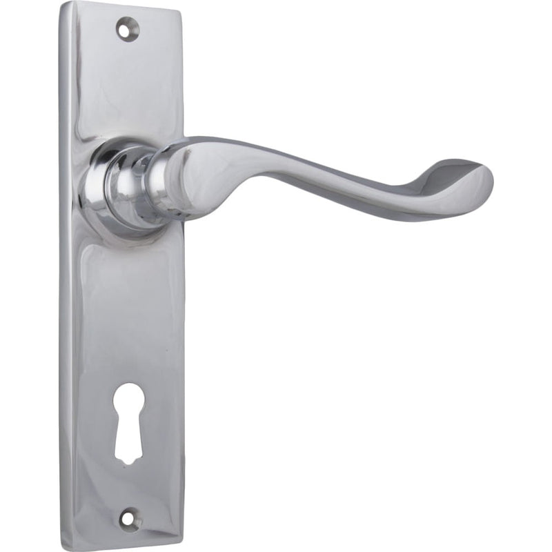 Tradco Fremantle Door Lever Pair Chrome Plated