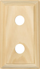 Switch Socket Block Traditional Double Pine