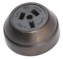 Socket Federation Black Mechanism Antique Brass